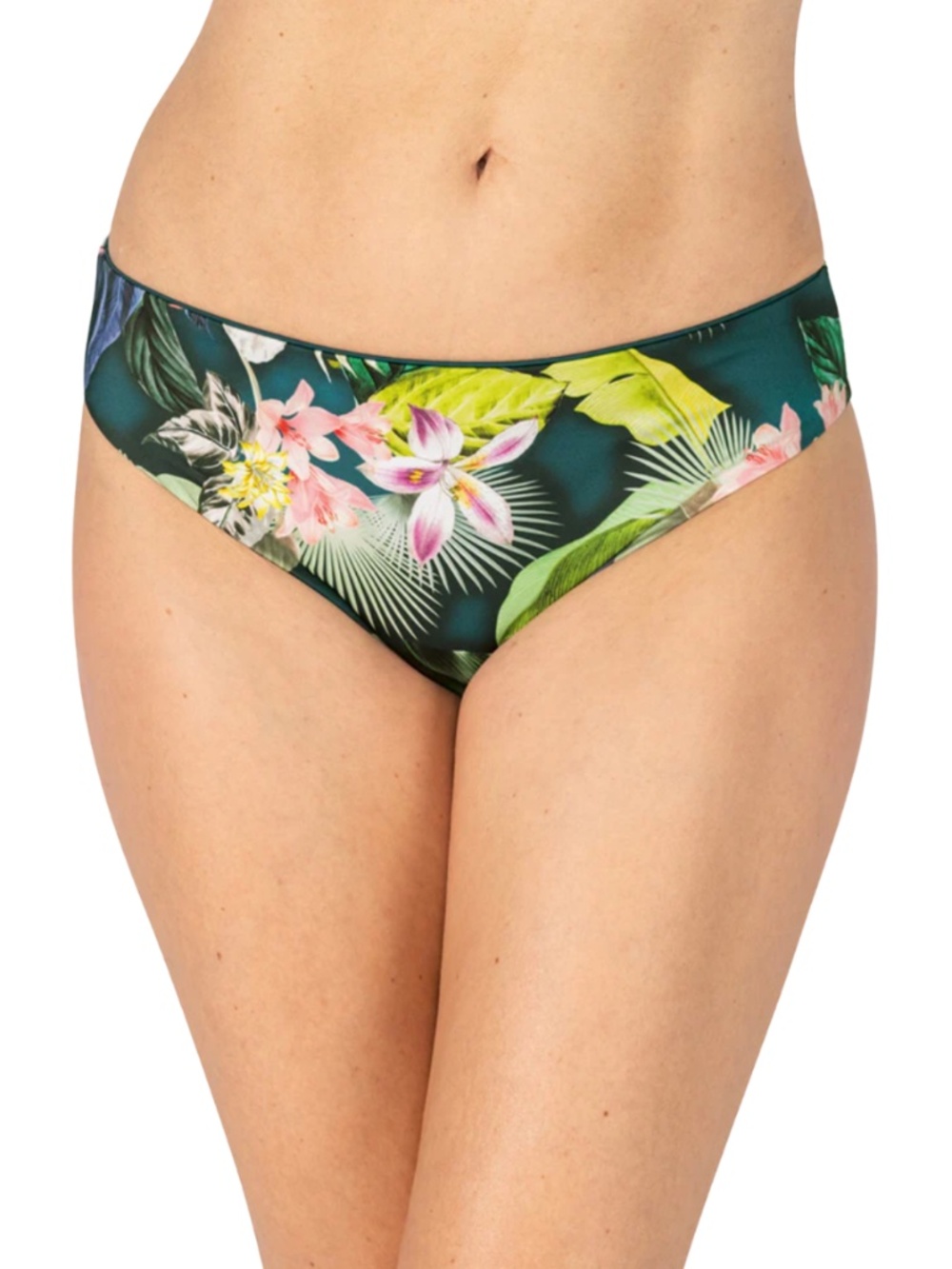 Amoena Tropical Floral Reversible Bikini Bottom – Size M (approx) EUC